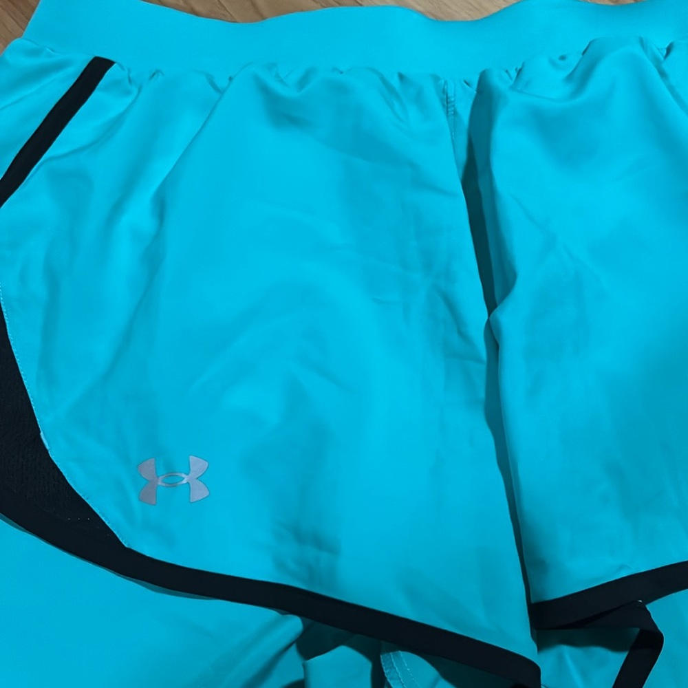 NWT Under Armour Blue and Black Athletic Shorts - Picture 2 of 9